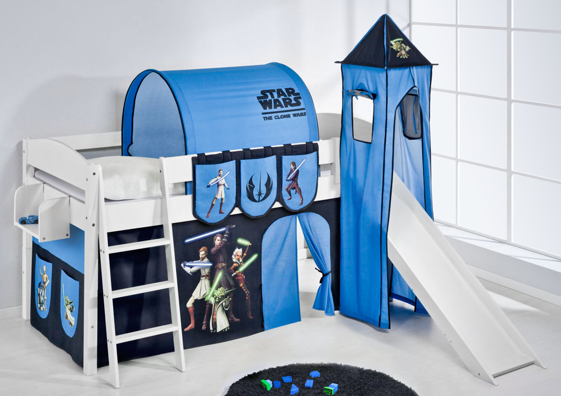 Wrigglebox Ida Star Wars the Clone Wars Mid Sleeper Bunk Bed with